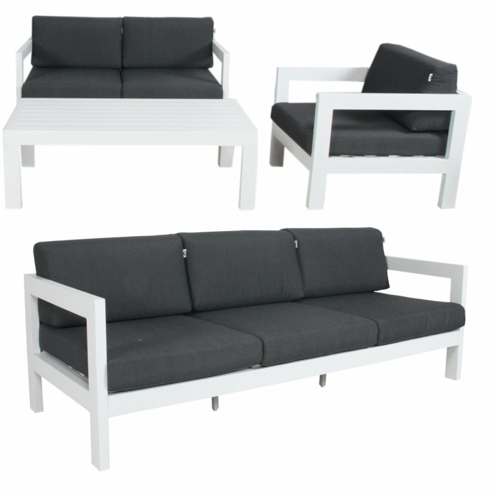 Weatherproof 4Pc Outdoor Sofa Set With Coffee Table Coffee Tables