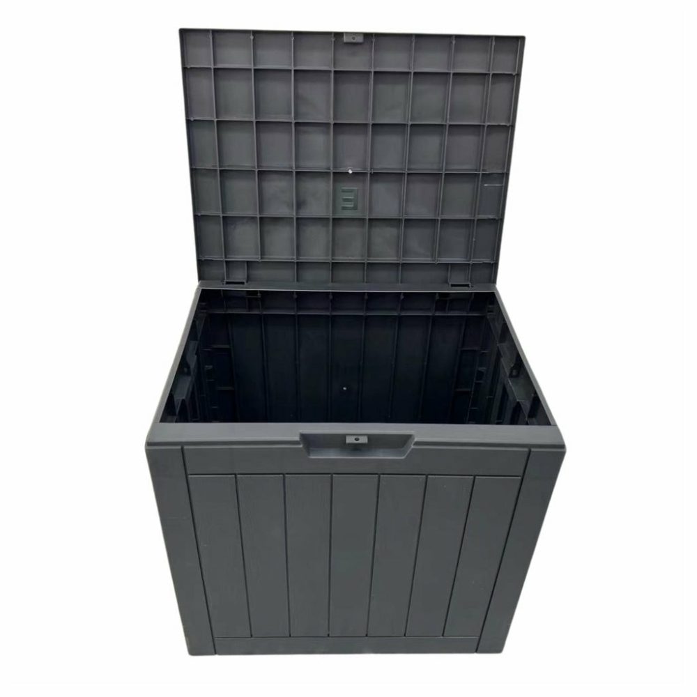 Weatherproof Lockable 118L Outdoor Storage Box (Black) Outdoor Furniture