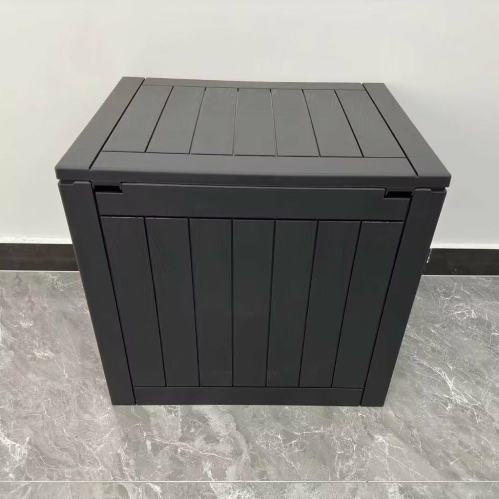 Weatherproof Lockable 118L Outdoor Storage Box (Black) Outdoor Furniture