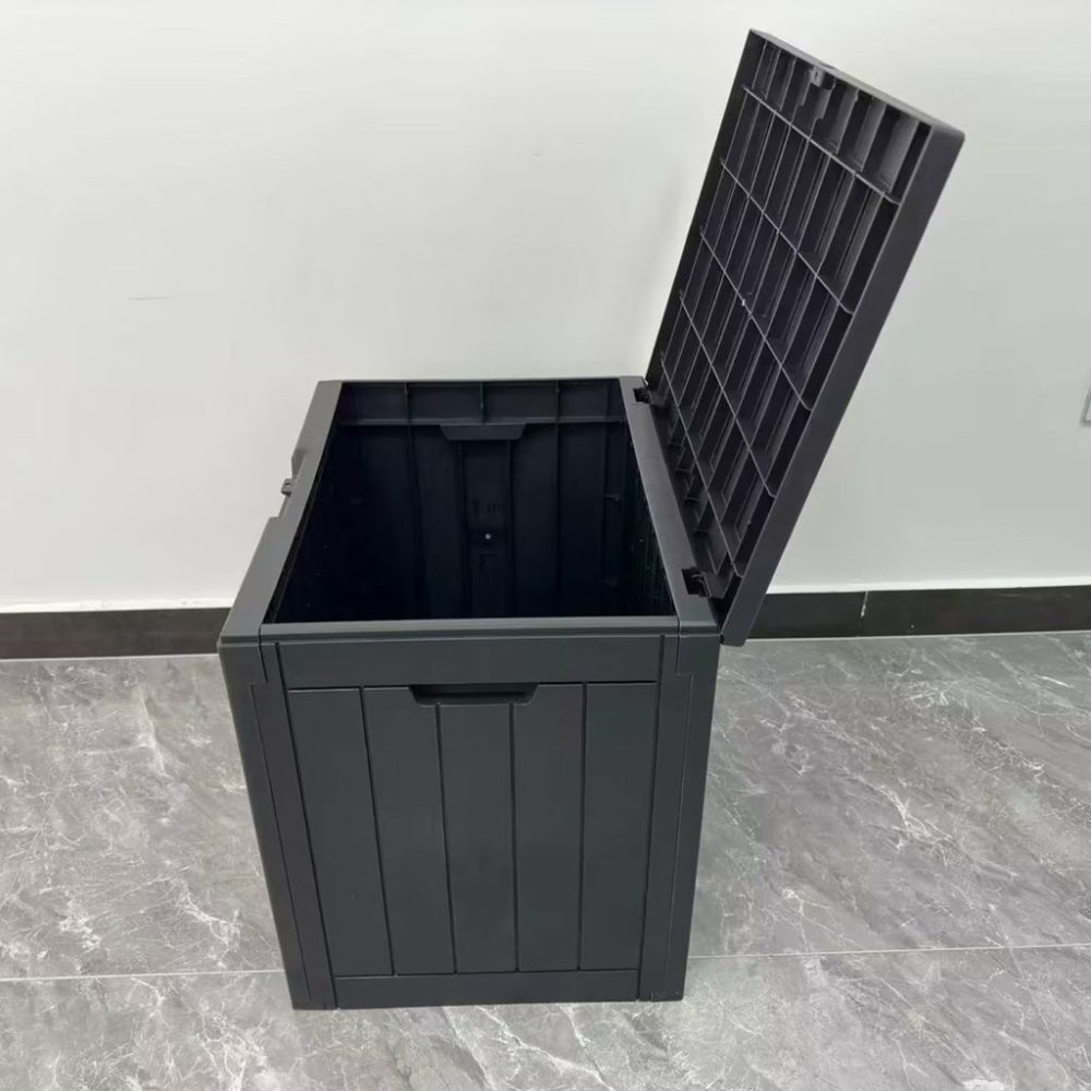 Weatherproof Lockable 118L Outdoor Storage Box (Black) Outdoor Furniture