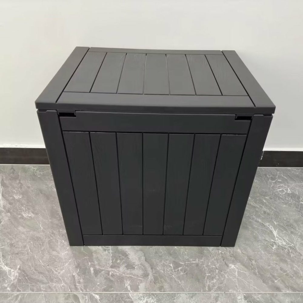 Weatherproof Lockable 118L Outdoor Storage Box (Black) Outdoor Furniture