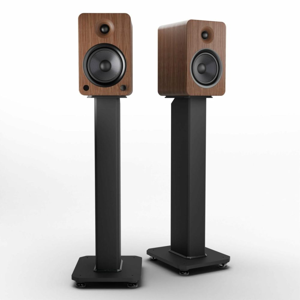 High-Powered Bluetooth Bookshelf Speakers With Stands Bookshelves