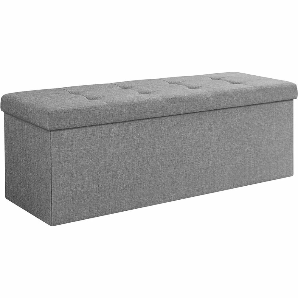 Tufted Ottoman Bench With 120L Storage Bedroom