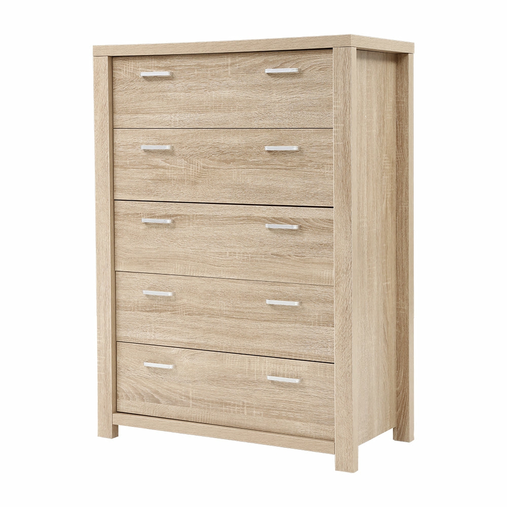 5 Spacious Drawers Tallboy Bedroom