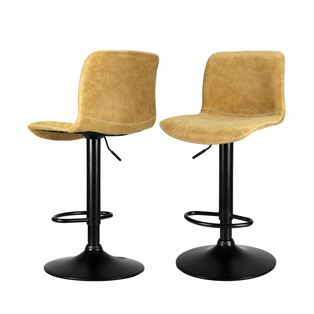 Vintage Pu Leather Swivel Bar Stools Bar Stools & Chairs