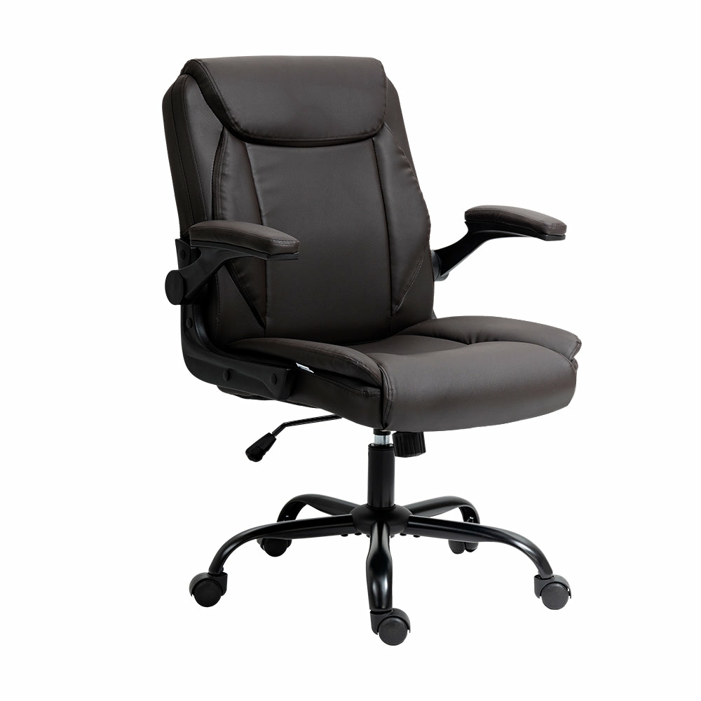 High-Back Brown Executive Office Chair With Pu Leather Executive Chairs